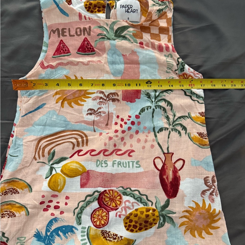 Paper Heart Anthropology Colorful Tropical Print Dress/shirt - Picture 9 of 11